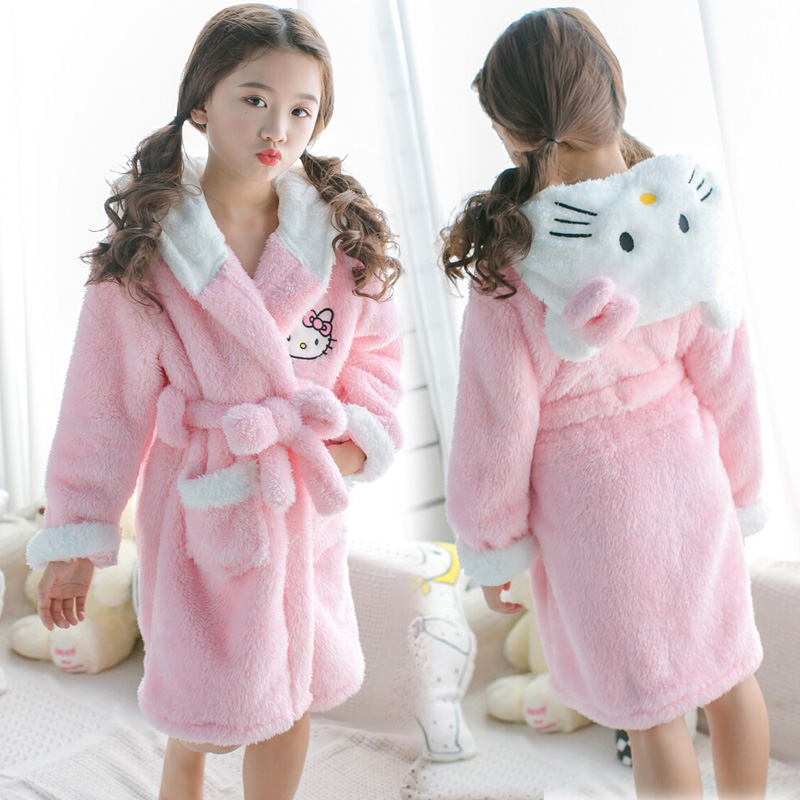 Baby Clothing Japan - Hello Kitty Miniso Coral fleece nightgown