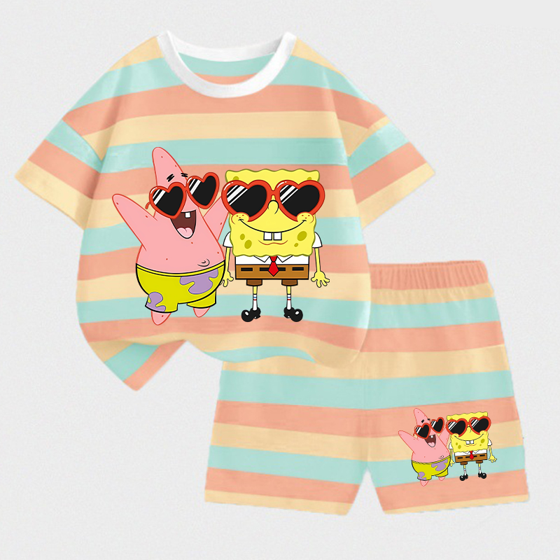 Baby Clothing Accessories - SpongeBobs SquarePants Kids T-shirt Shorts Set