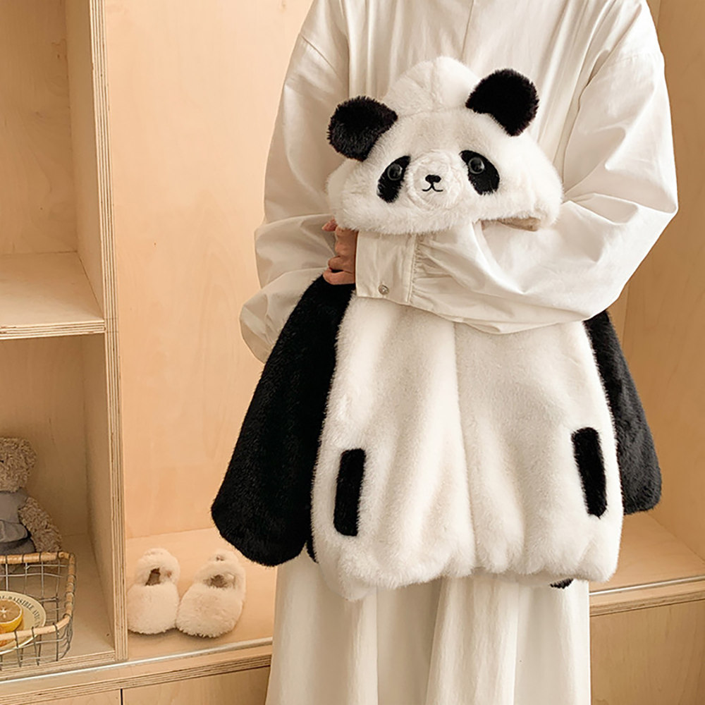 Baby Clothing Winter - Cute Panda Design Winter Furry Coat