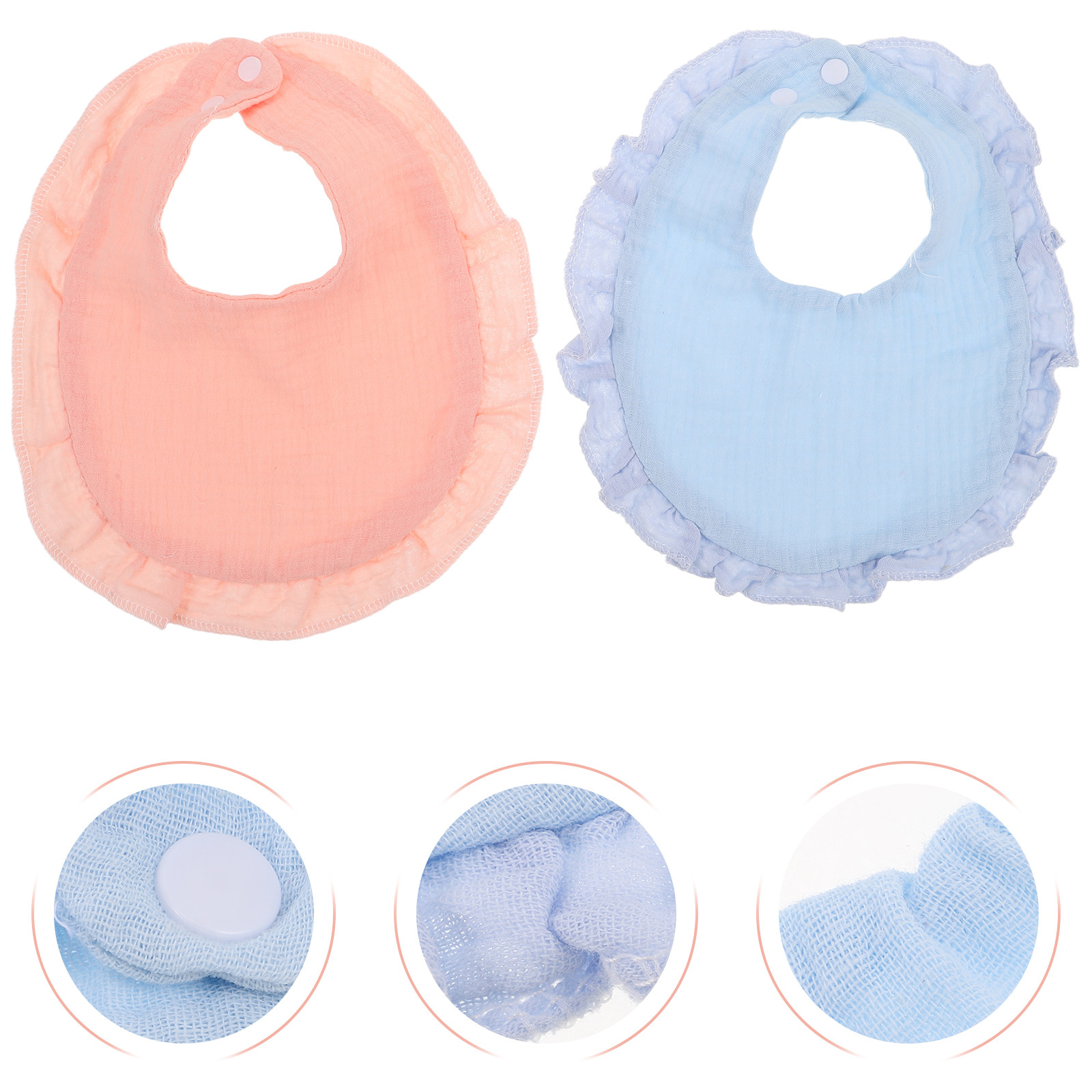2Pcs Baby Bibs Soft Absorbent  - Baby Clothing Newborn recension och pris