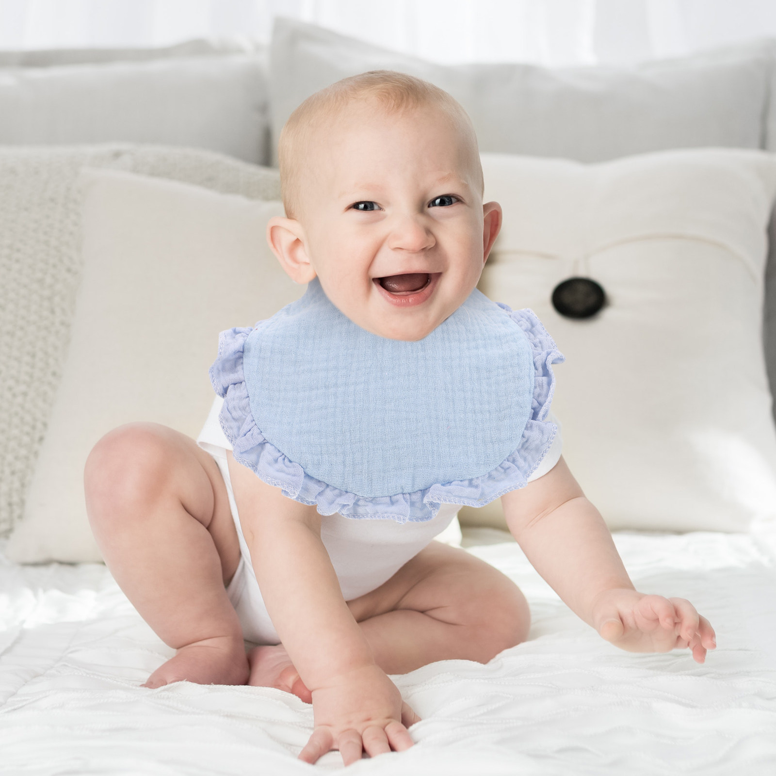 2Pcs Baby Bibs Soft Absorbent  - Baby Clothing Newborn recension och pris