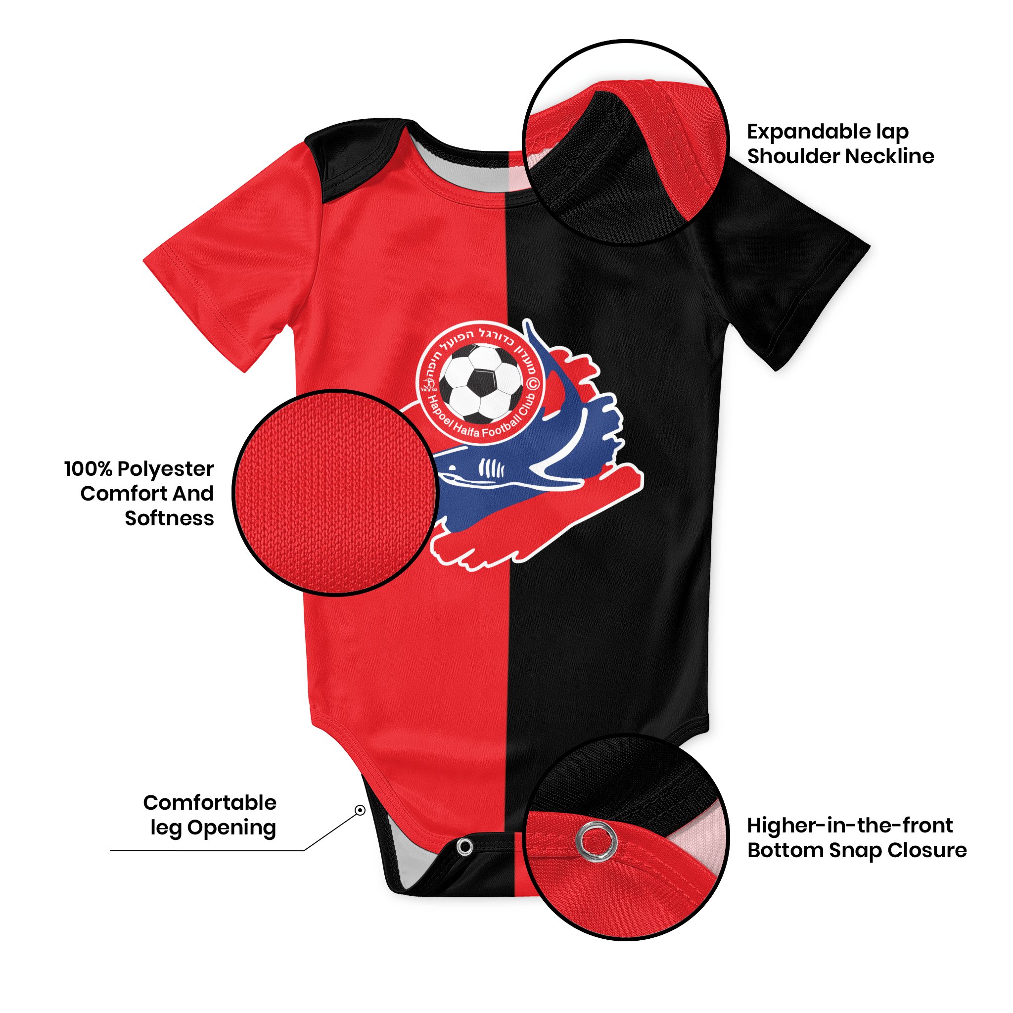 Hapoel Haifa Baby Bodysuit Uni - Baby Clothing Newborn recension och pris