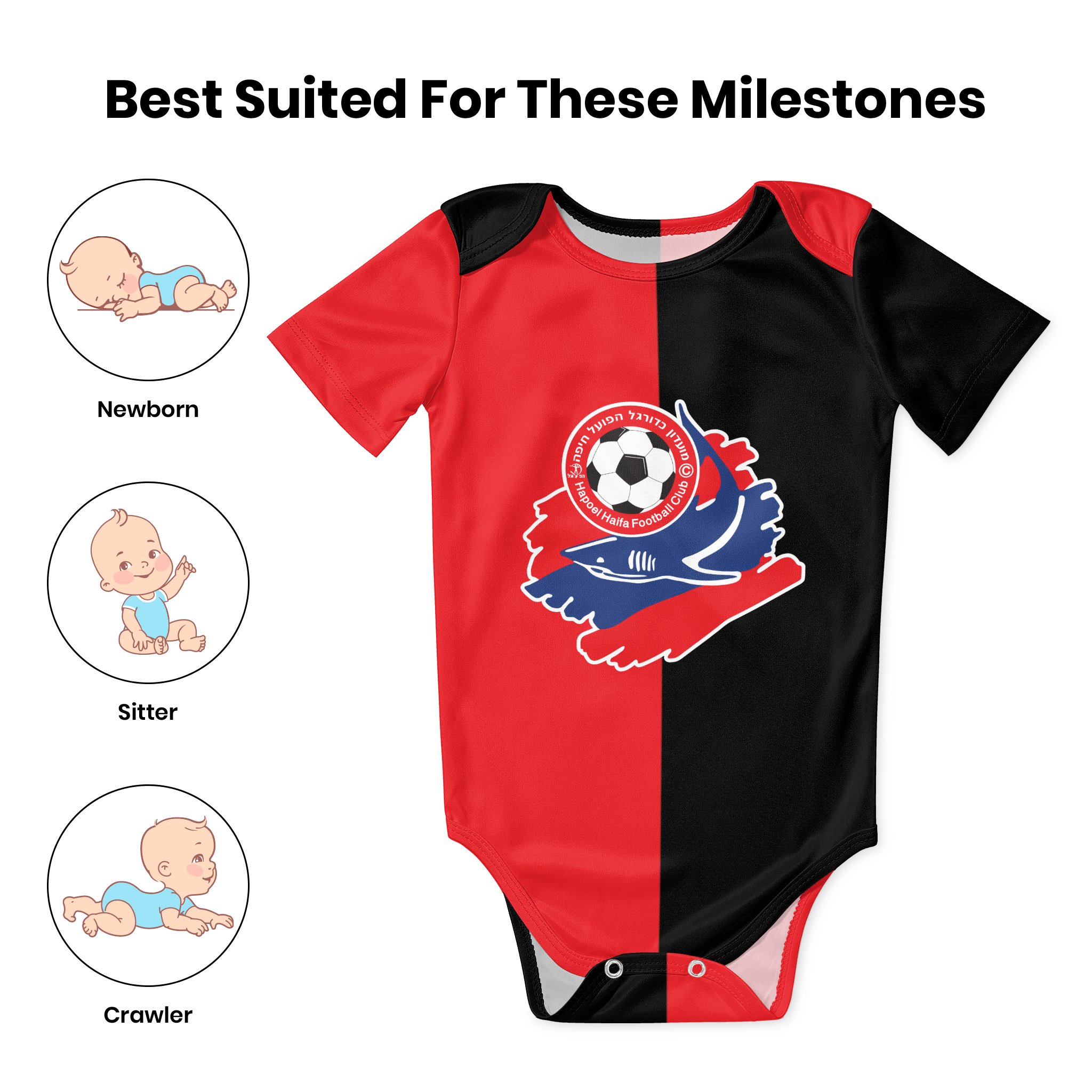 Hapoel Haifa Baby Bodysuit Uni - Baby Clothing Newborn recension och pris