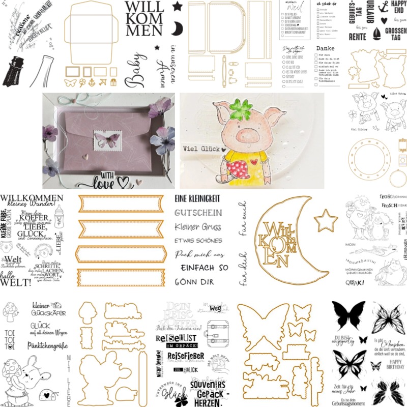 Baby Suitcase Stamps And Dies  - Baby Clothing Bag recension och pris