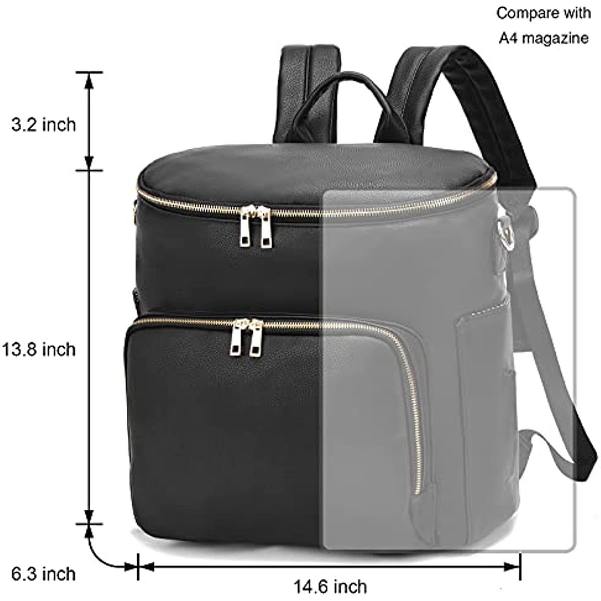 Diaper Bag Backpack Leather Ba - Baby Clothing Bag recension och pris