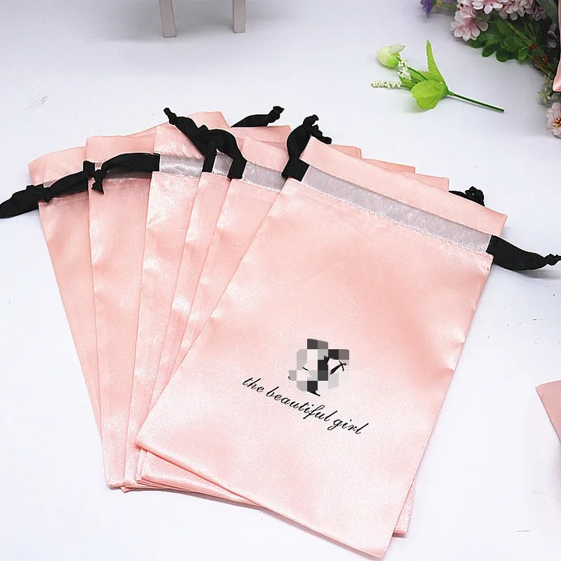 20PCS Baby Pink Silk Satin Pou - Baby Clothing Bag recension och pris