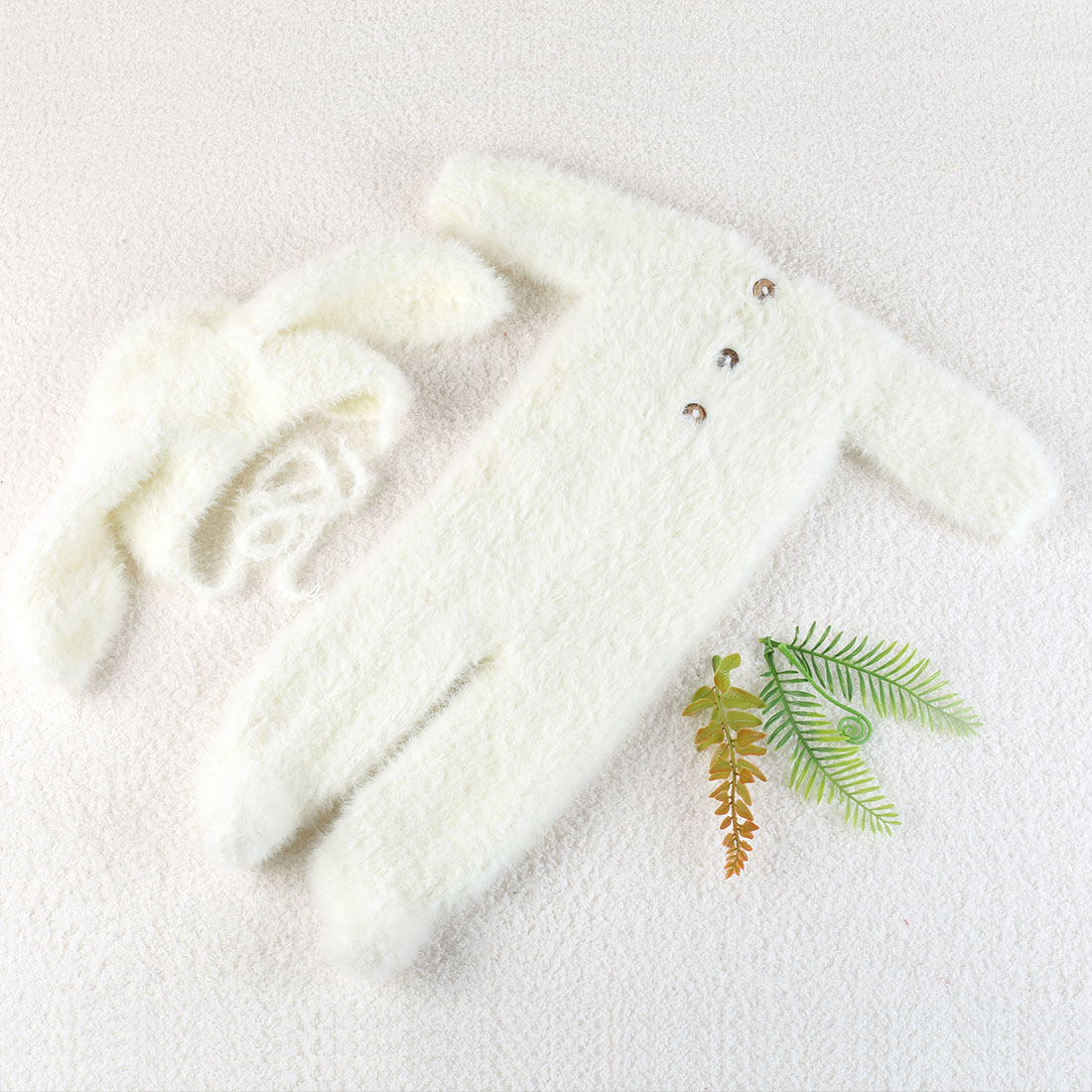Vintage Knit Fluffy Teddy Bear - Baby Clothing Newborn recension och pris