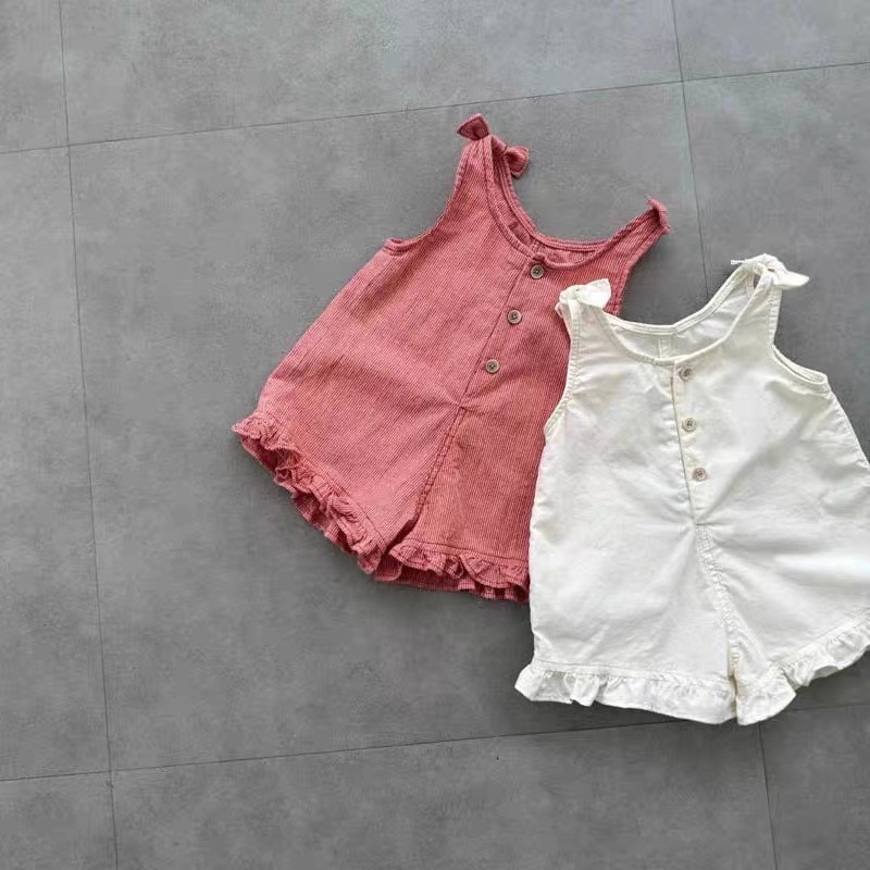 HY2831 Girls Summer Romper wit - Baby Clothing Newborn recension och pris